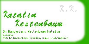 katalin kestenbaum business card